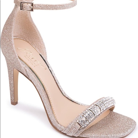 Jewel Badgley Mischka Shoes - Jewel Badgley Mischka Strappy Crystal Heel Sandal